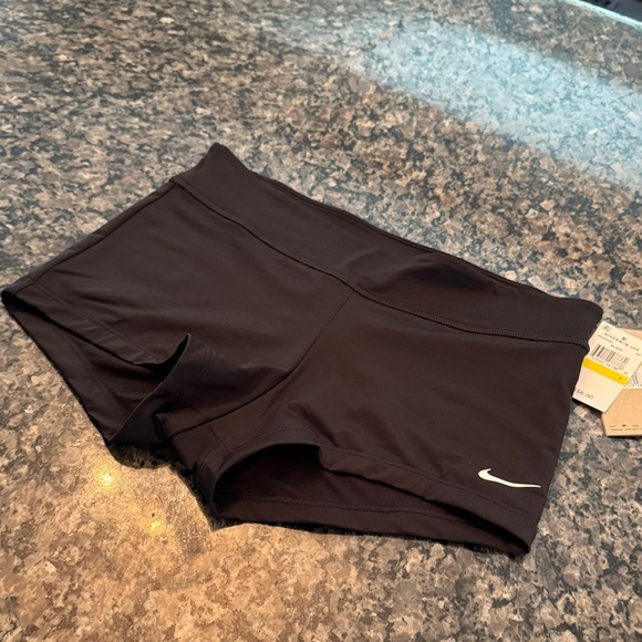 Nike Women's Athletic swim bottom Black Shorts NWT S - Picture 3 of 7